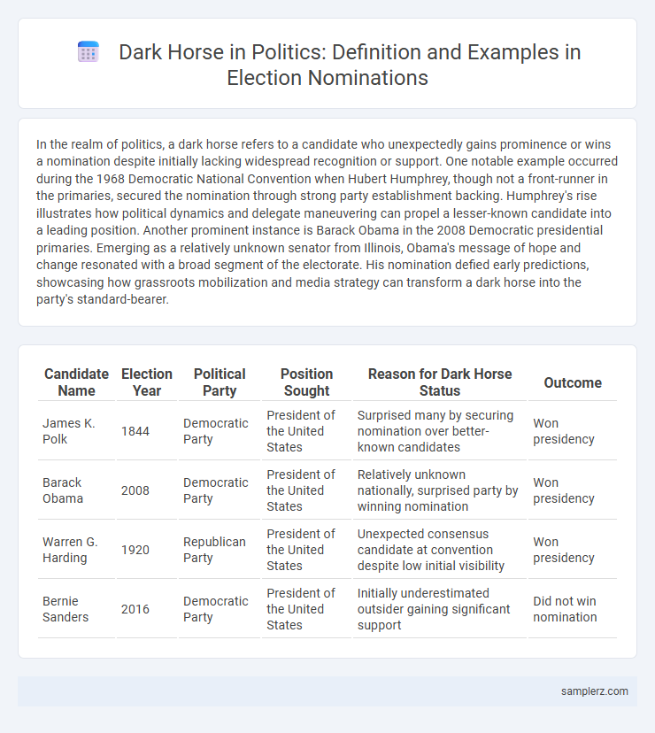 Dark Horse in Politics: Definition and Examples in Election Nominations