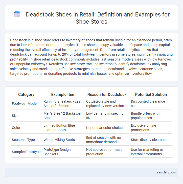 Deadstock Shoes in Retail: Definition and Examples for Shoe Stores
