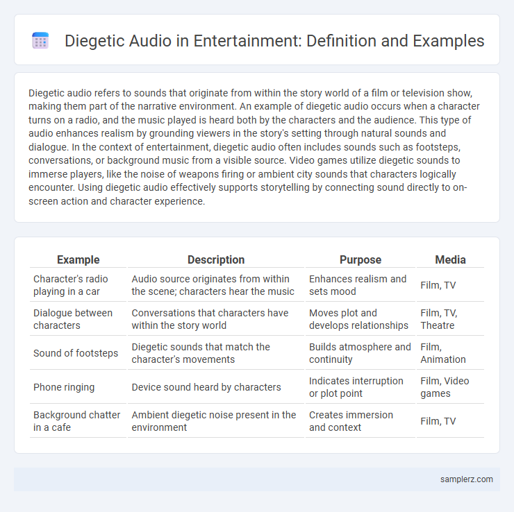 Diegetic Audio in Entertainment: Definition and Examples