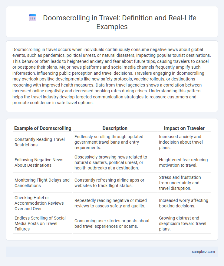 Doomscrolling in Travel: Definition and Real-Life Examples