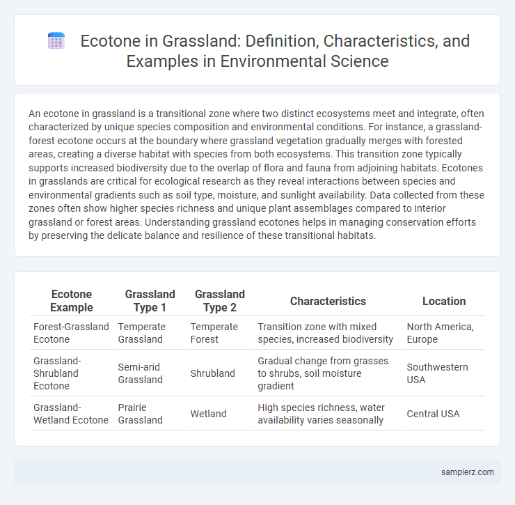 Ecotone in Grassland: Definition, Characteristics, and Examples in Environmental Science