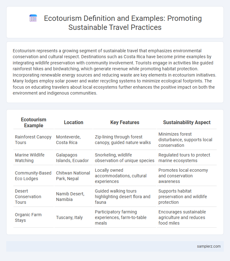 Ecotourism Definition and Examples: Promoting Sustainable Travel Practices