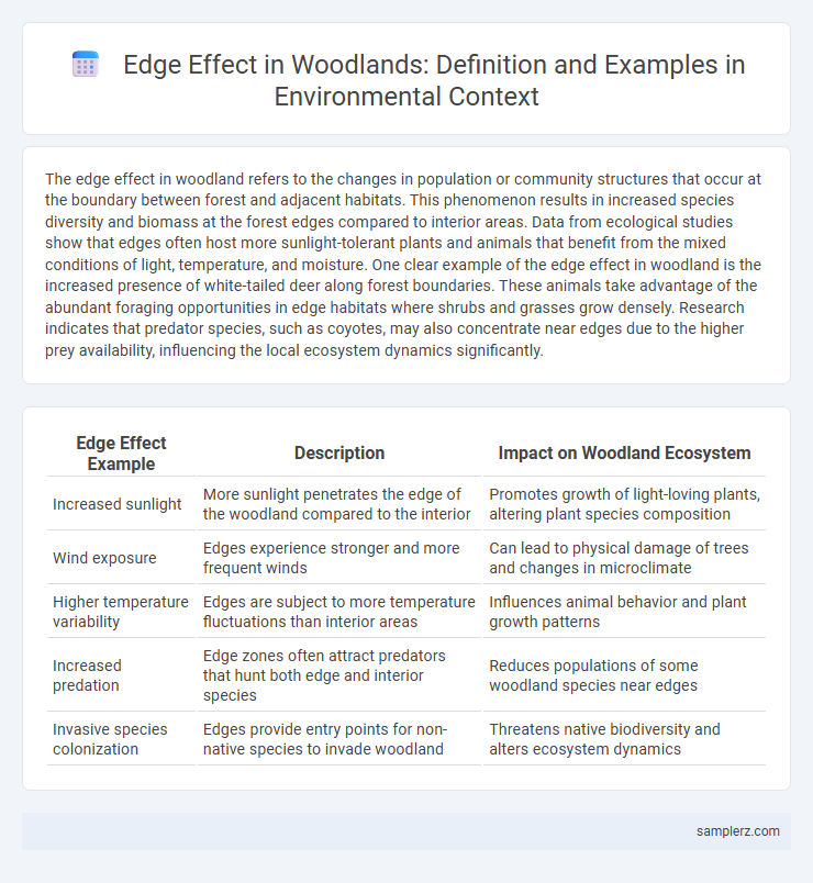 Edge Effect in Woodlands: Definition and Examples in Environmental Context