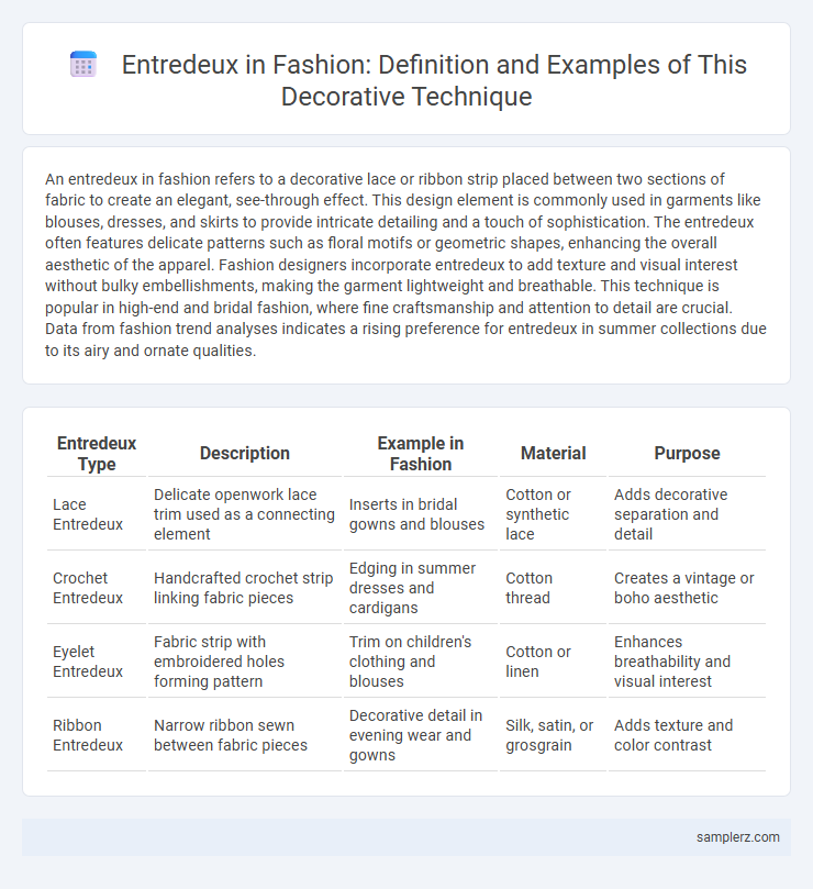 Entredeux in Fashion: Definition and Examples of This Decorative Technique
