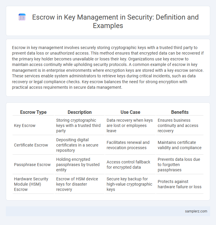 Escrow in Key Management in Security: Definition and Examples