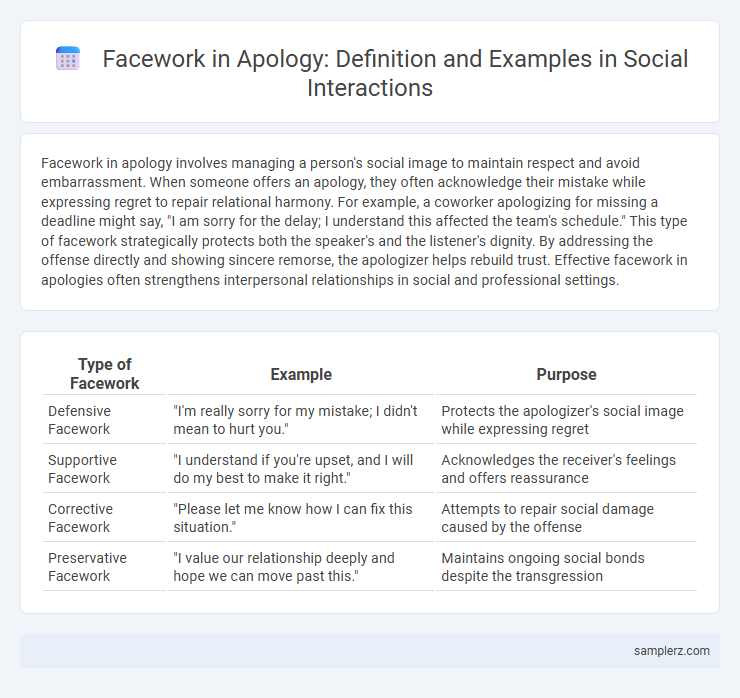 Facework in Apology: Definition and Examples in Social Interactions