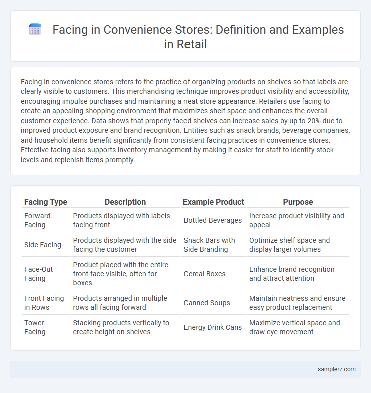 Facing in Convenience Stores: Definition and Examples in Retail