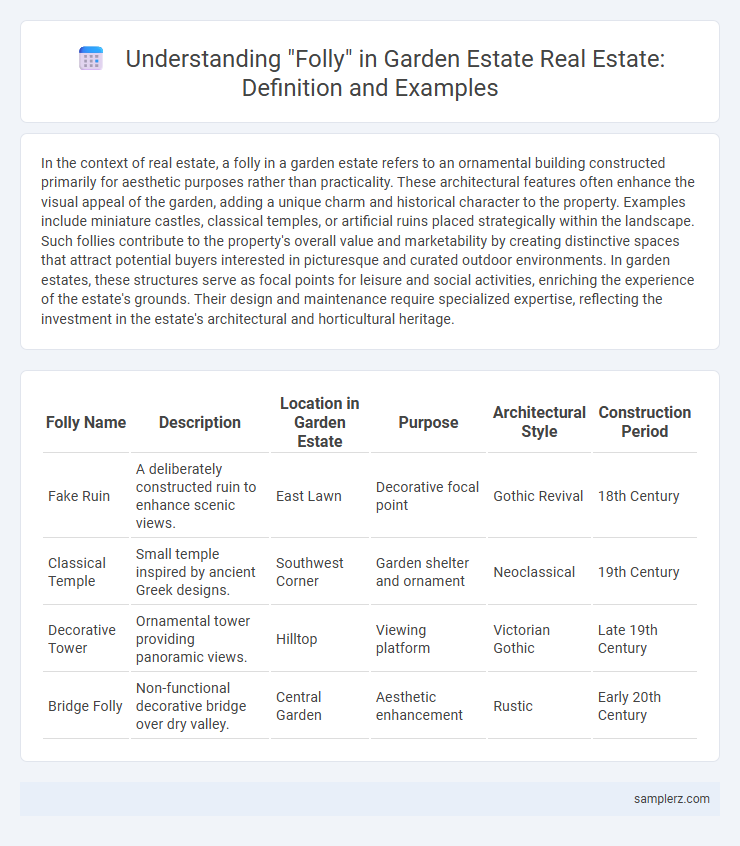 Understanding Folly in Garden Estate Real Estate: Definition and Examples