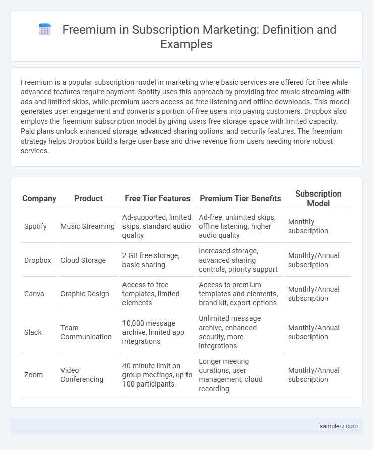 Freemium in Subscription Marketing: Definition and Examples