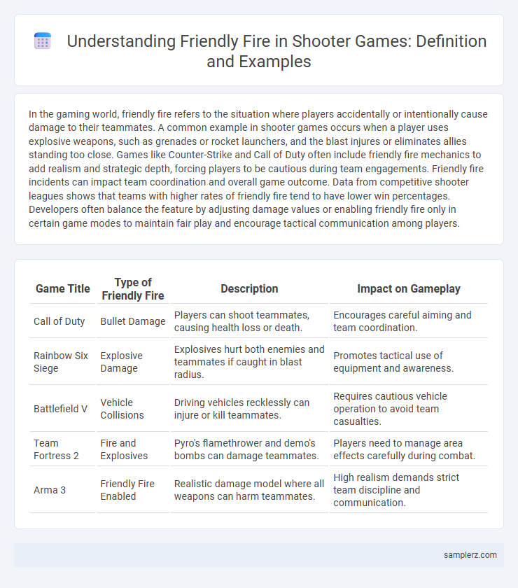 Understanding Friendly Fire in Shooter Games: Definition and Examples