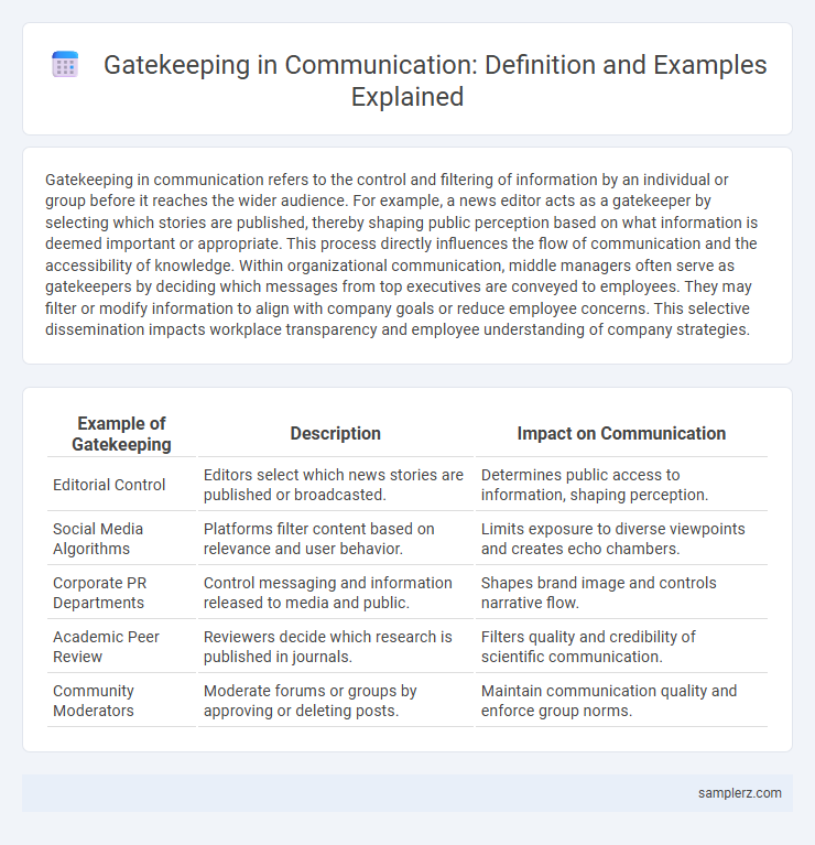 Gatekeeping in Communication: Definition and Examples Explained