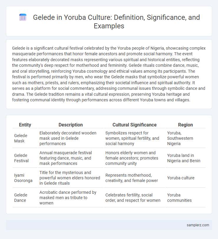 Gelede in Yoruba Culture: Definition, Significance, and Examples