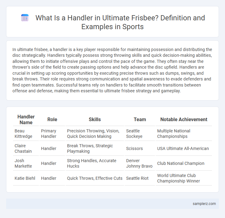 What Is a Handler in Ultimate Frisbee? Definition and Examples in Sports