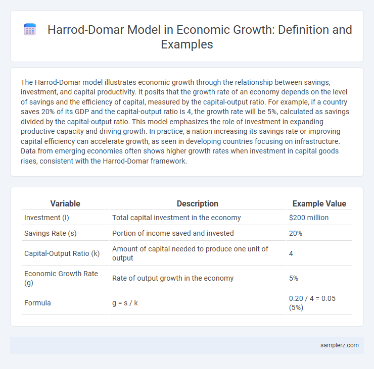 Harrod-Domar Model in Economic Growth: Definition and Examples