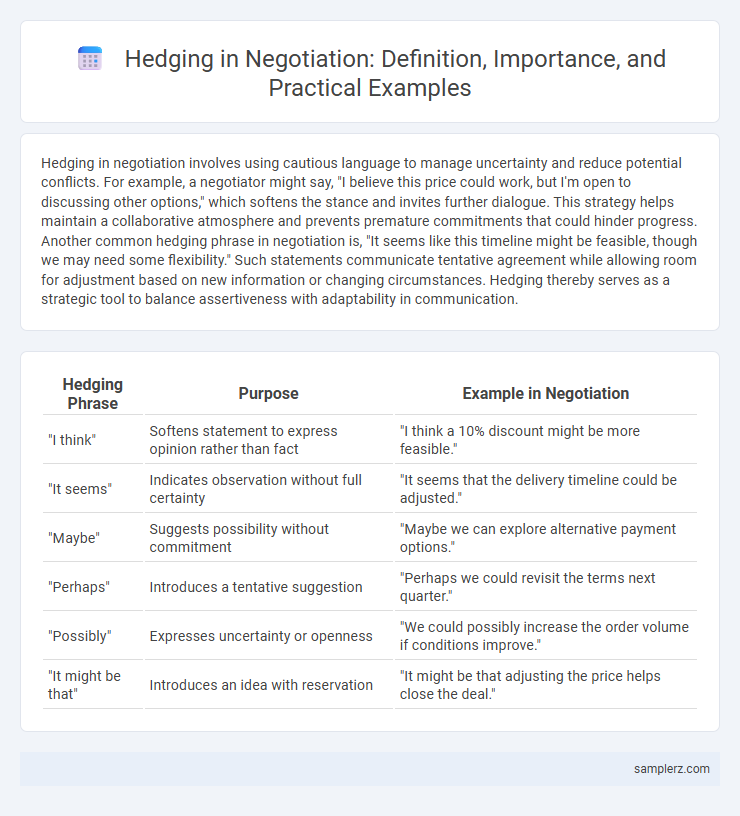 Hedging in Negotiation: Definition, Importance, and Practical Examples