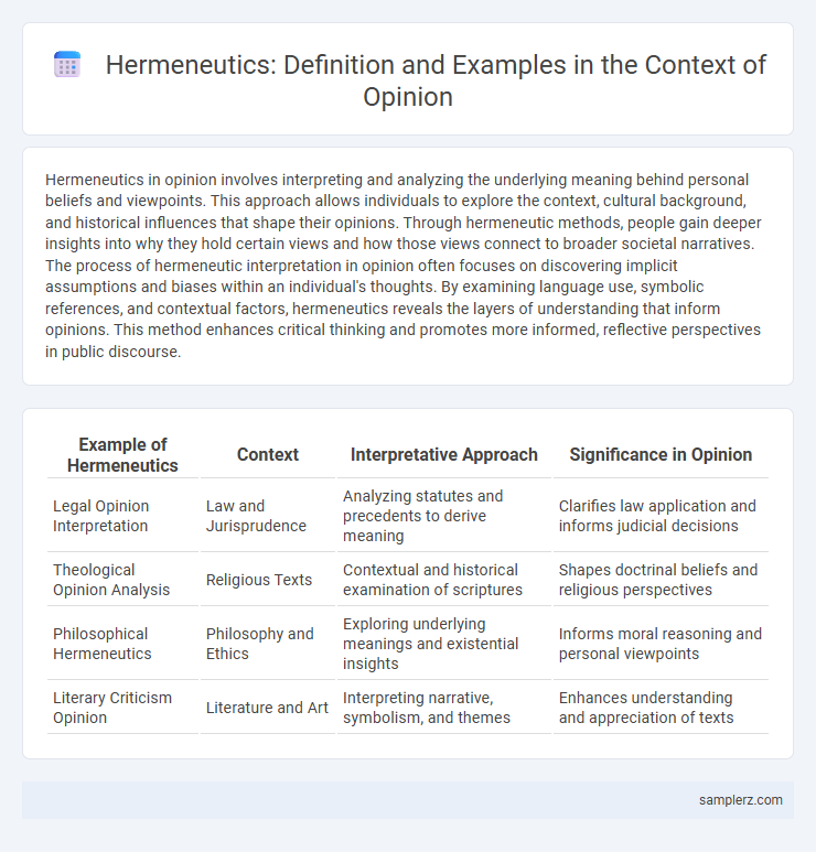 Hermeneutics: Definition and Examples in the Context of Opinion