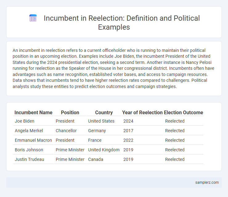 Incumbent in Reelection: Definition and Political Examples