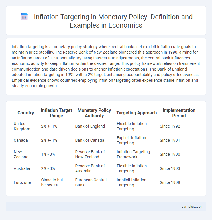 Inflation Targeting in Monetary Policy: Definition and Examples in Economics