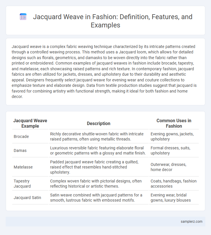 Jacquard Weave in Fashion: Definition, Features, and Examples