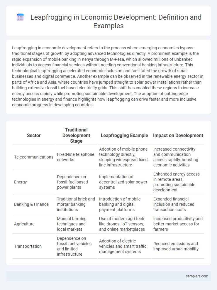 Leapfrogging in Economic Development: Definition and Examples