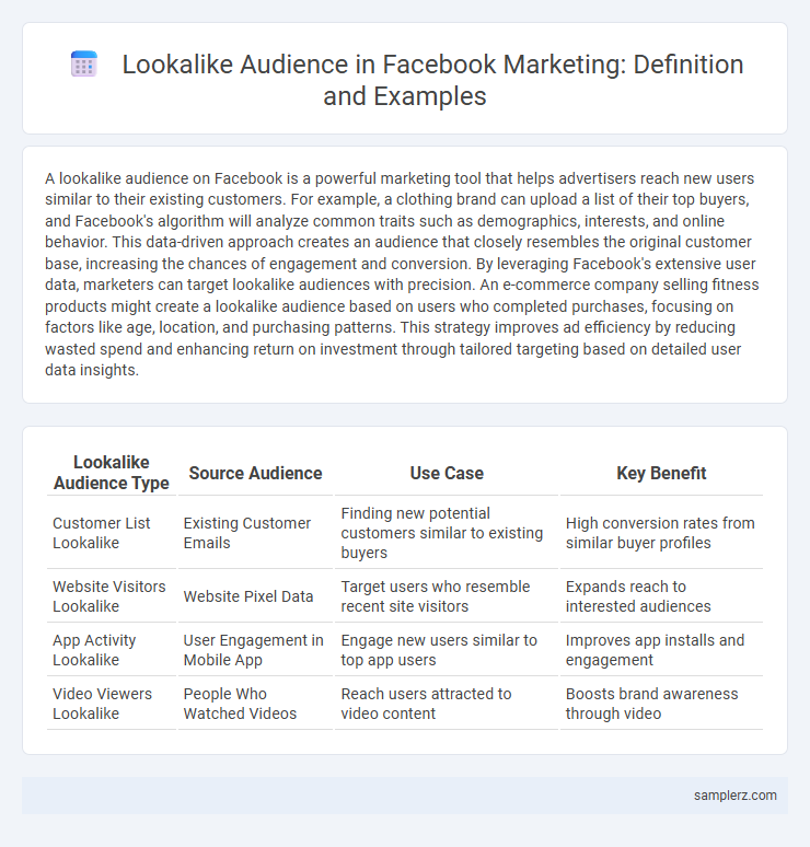 Lookalike Audience in Facebook Marketing: Definition and Examples