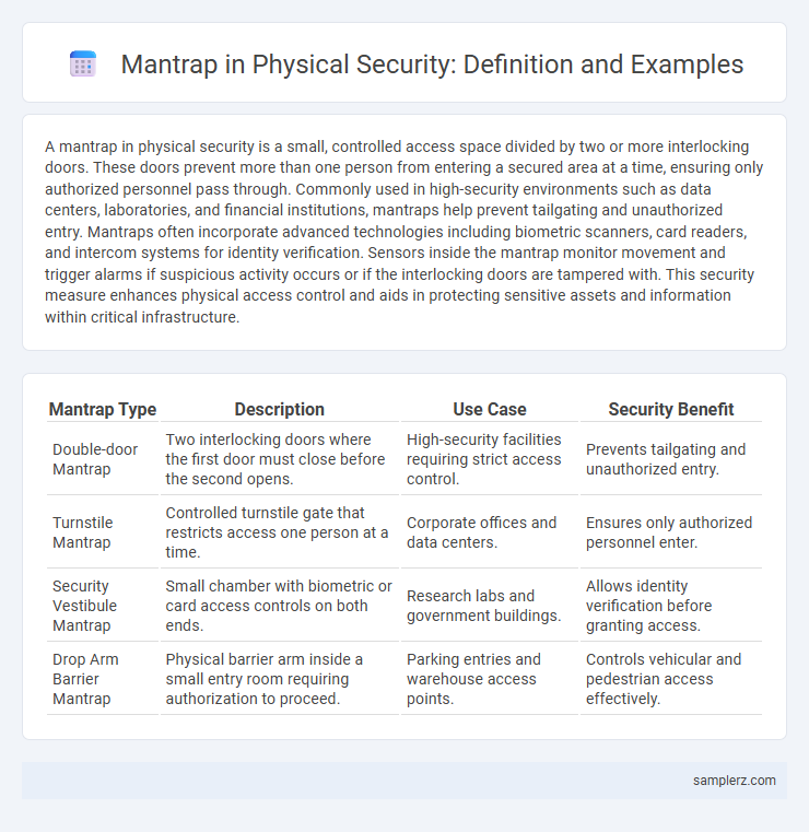 Mantrap in Physical Security: Definition and Examples