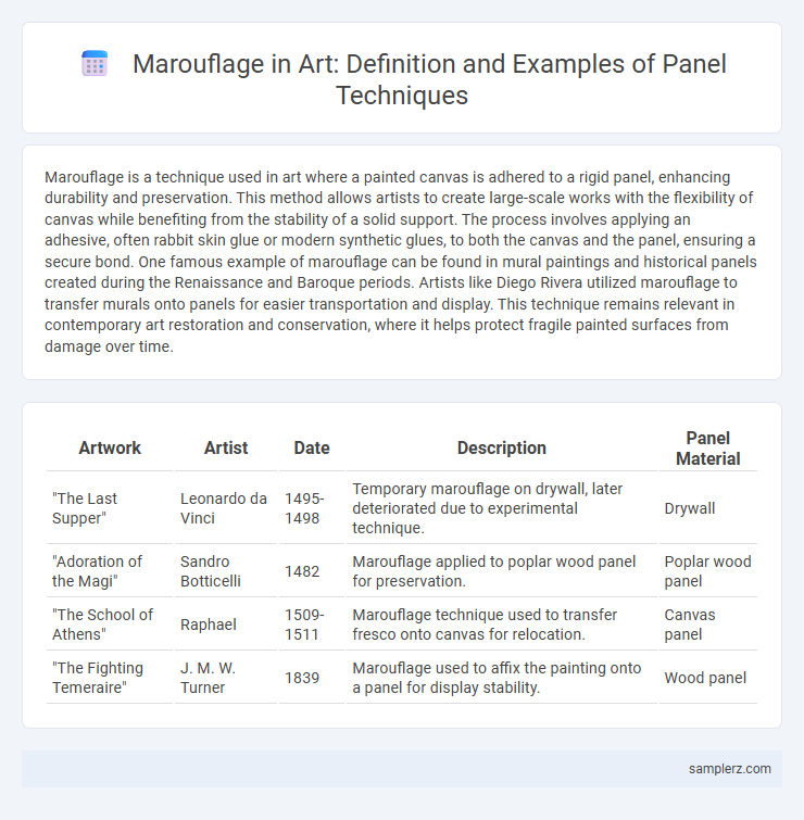 Marouflage in Art: Definition and Examples of Panel Techniques