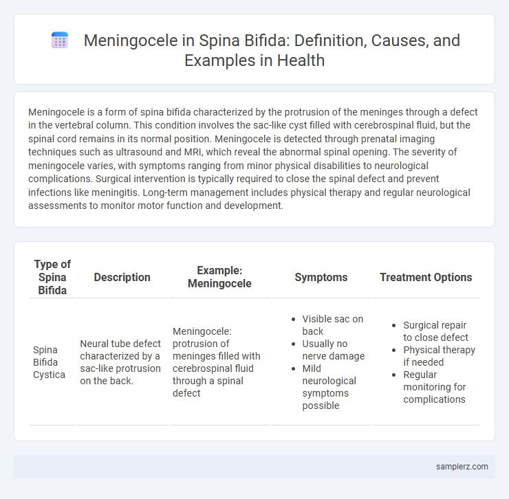 Meningocele in Spina Bifida: Definition, Causes, and Examples in Health