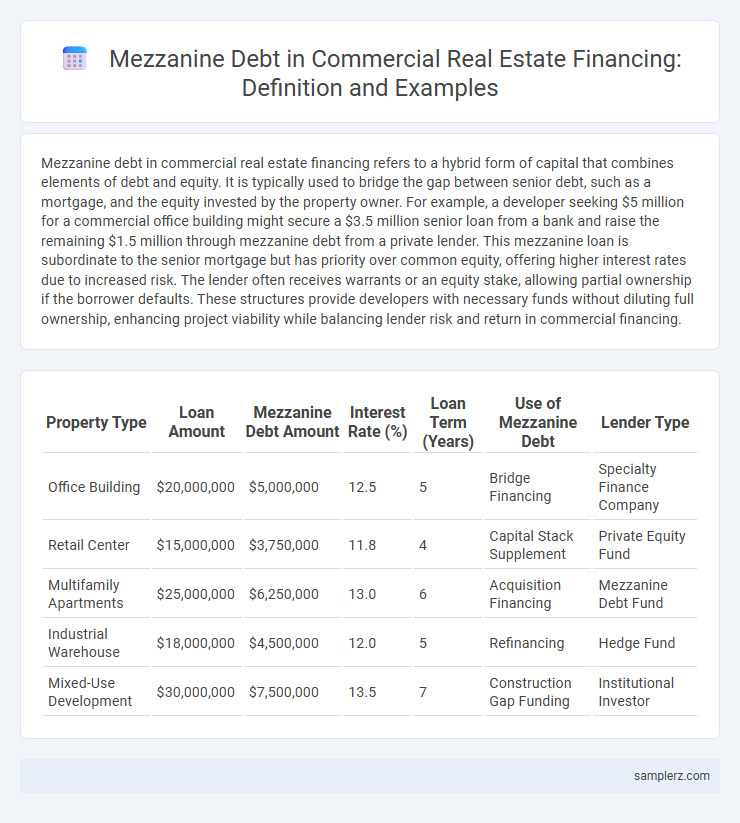 Mezzanine Debt in Commercial Real Estate Financing: Definition and Examples