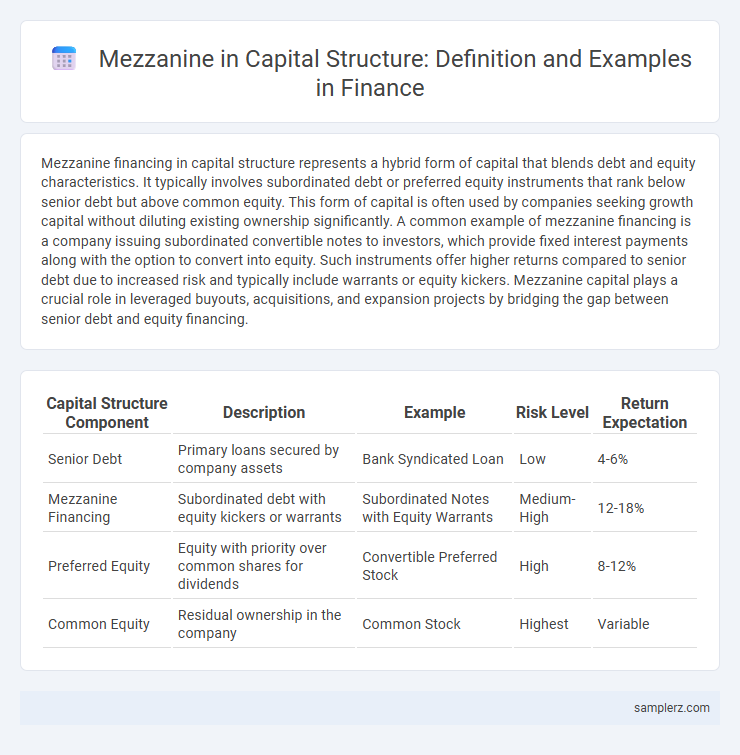 Mezzanine in Capital Structure: Definition and Examples in Finance