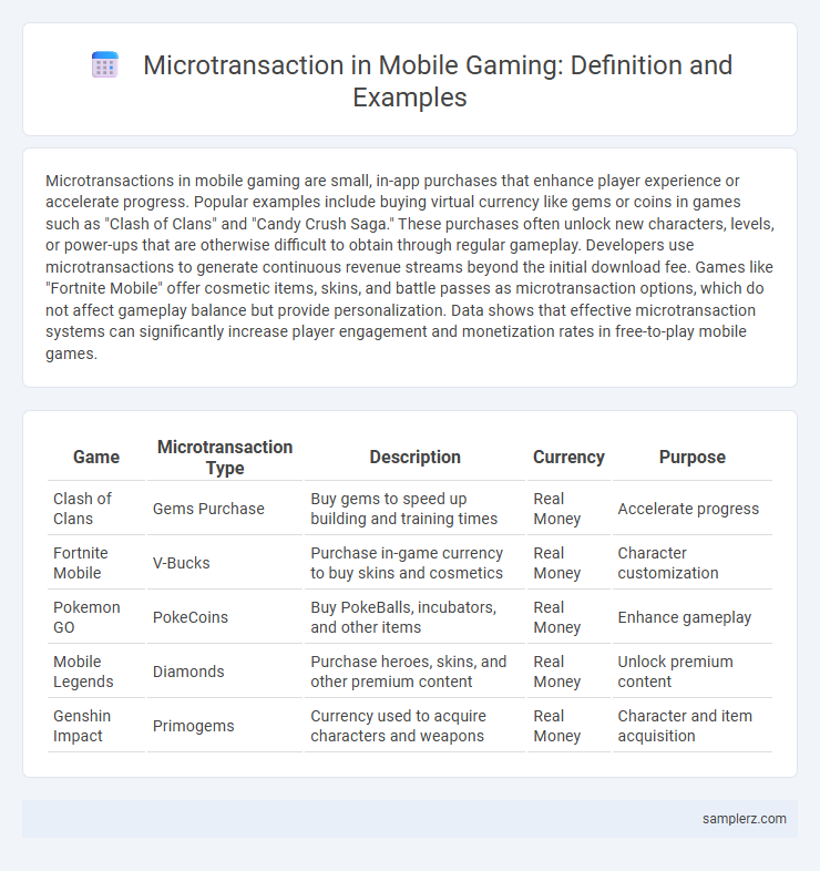 Microtransaction in Mobile Gaming: Definition and Examples