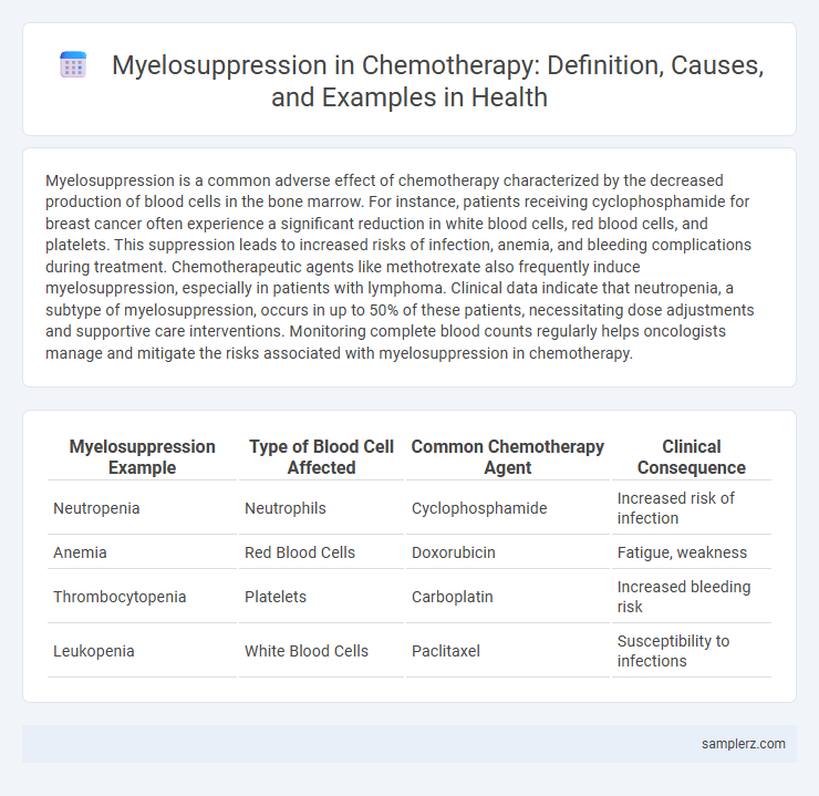 Myelosuppression in Chemotherapy: Definition, Causes, and Examples in Health
