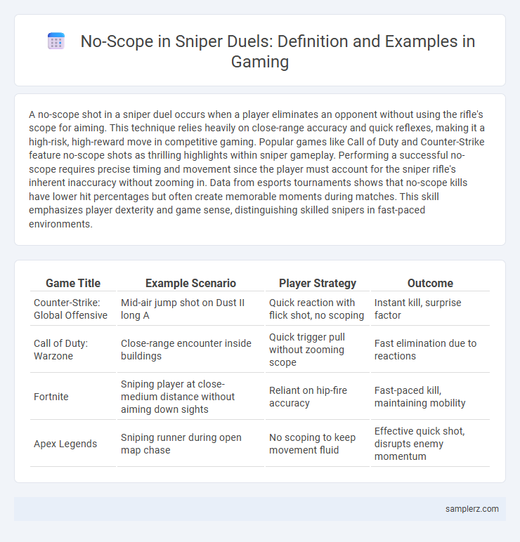 No-Scope in Sniper Duels: Definition and Examples in Gaming