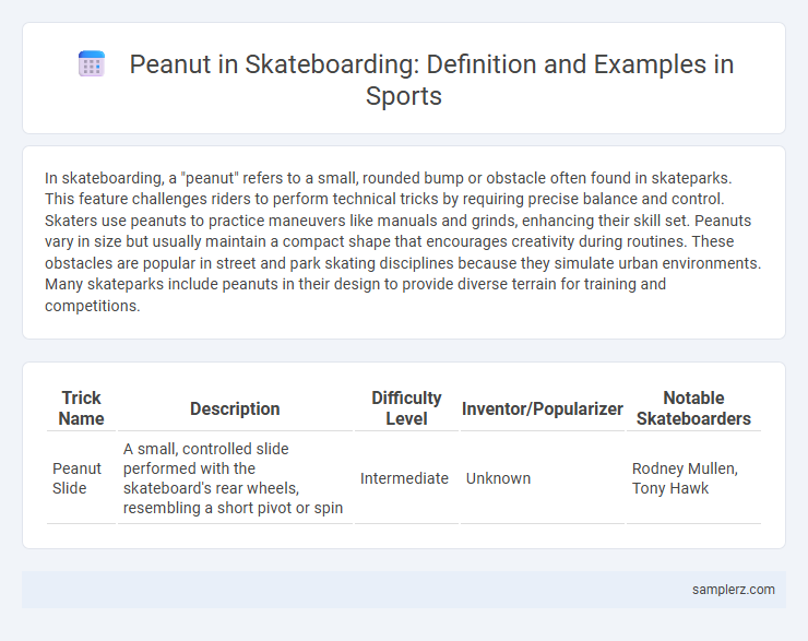 Peanut in Skateboarding: Definition and Examples in Sports