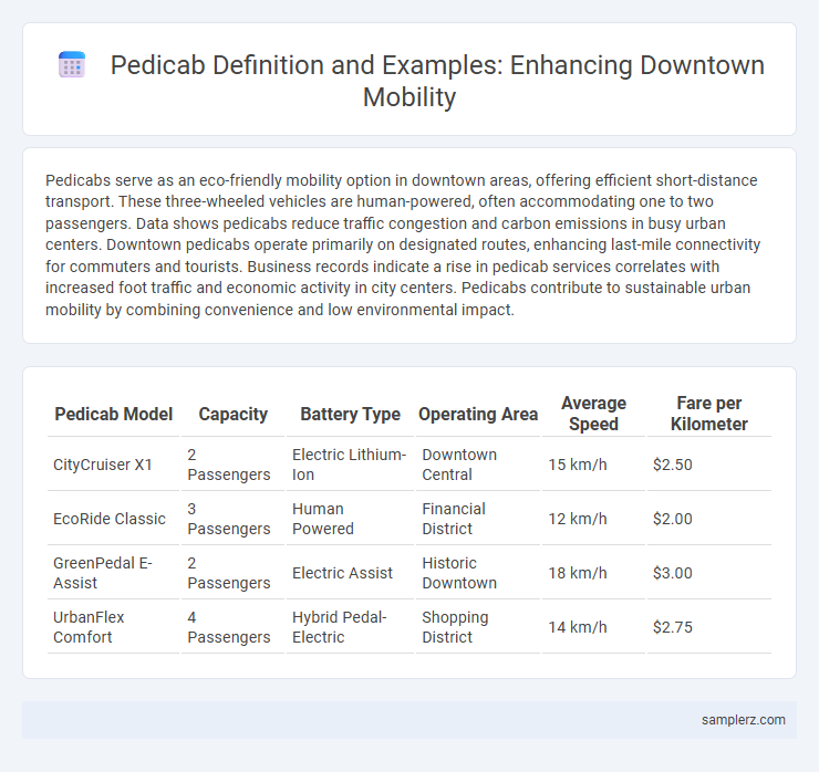 Pedicab Definition and Examples: Enhancing Downtown Mobility
