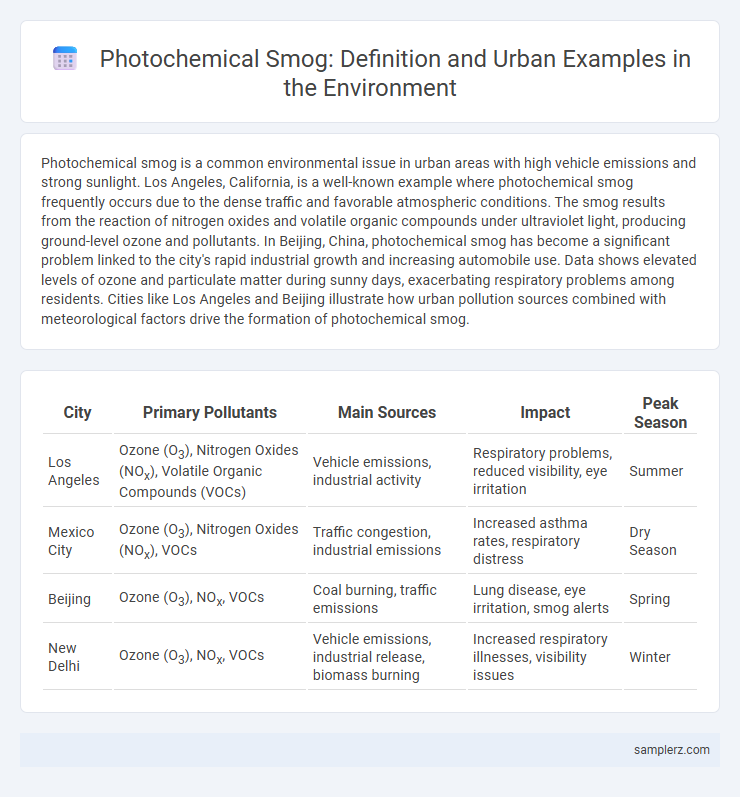 Photochemical Smog: Definition and Urban Examples in the Environment