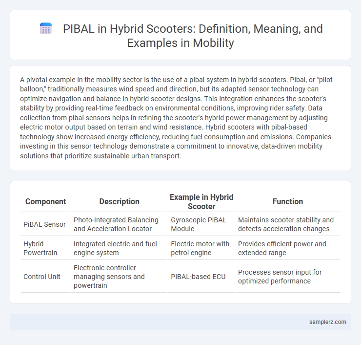 PIBAL in Hybrid Scooters: Definition, Meaning, and Examples in Mobility