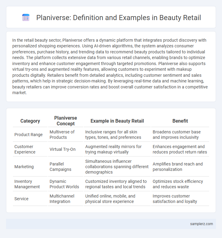 Planiverse: Definition and Examples in Beauty Retail