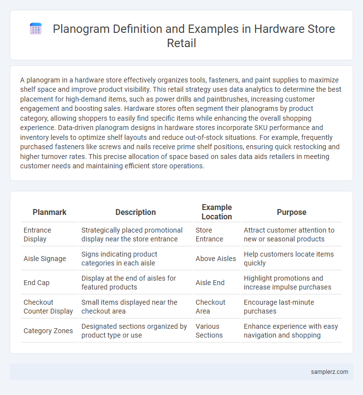 Planogram Definition and Examples in Hardware Store Retail