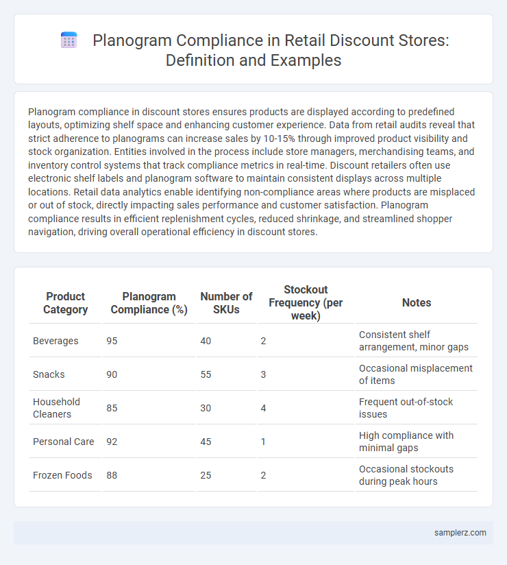Planogram Compliance in Retail Discount Stores: Definition and Examples