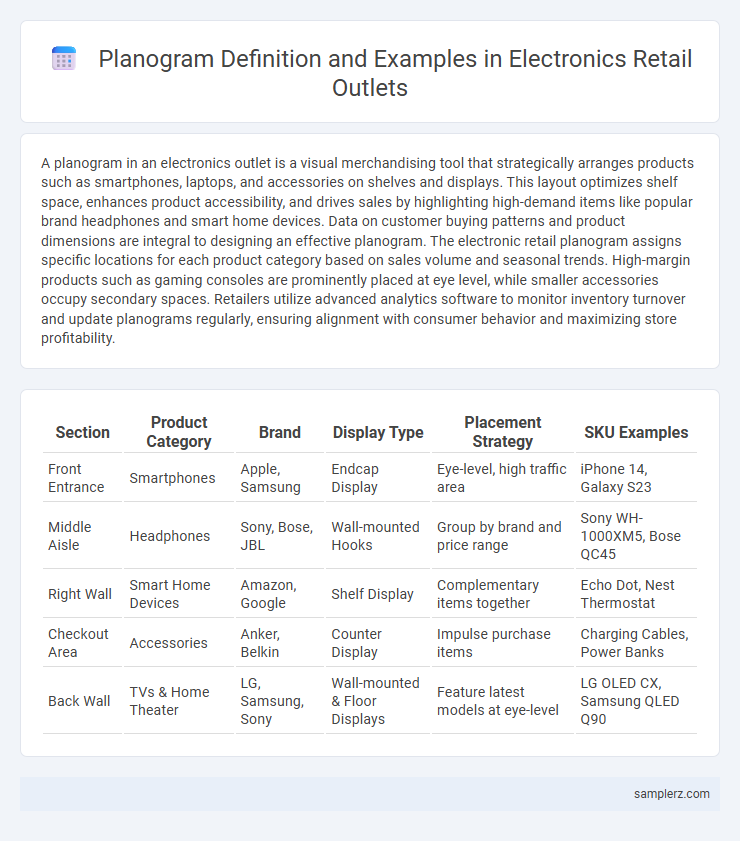 Planogram Definition and Examples in Electronics Retail Outlets