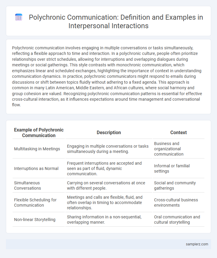Polychronic Communication: Definition and Examples in Interpersonal Interactions