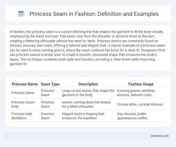 Princess Seam in Fashion: Definition and Examples
