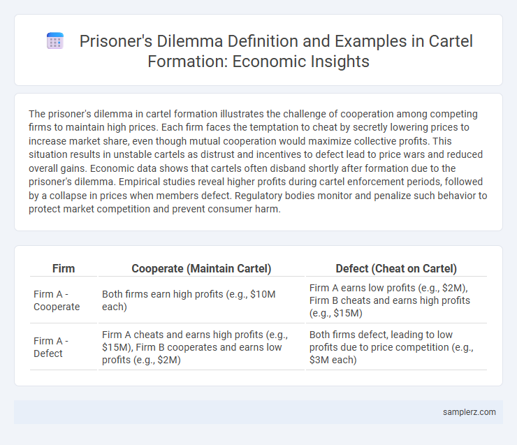 Prisoner's Dilemma Definition and Examples in Cartel Formation: Economic Insights