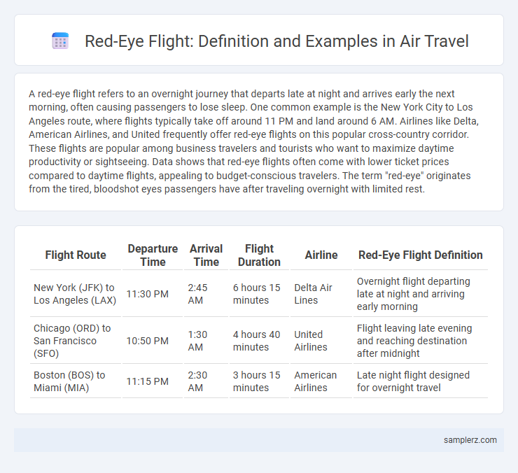 Red-Eye Flight: Definition and Examples in Air Travel