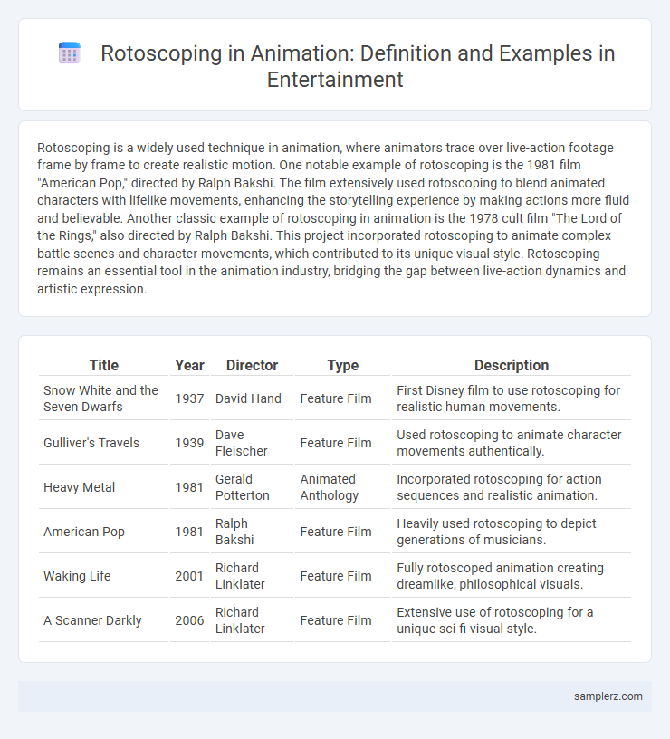 Rotoscoping in Animation: Definition and Examples in Entertainment