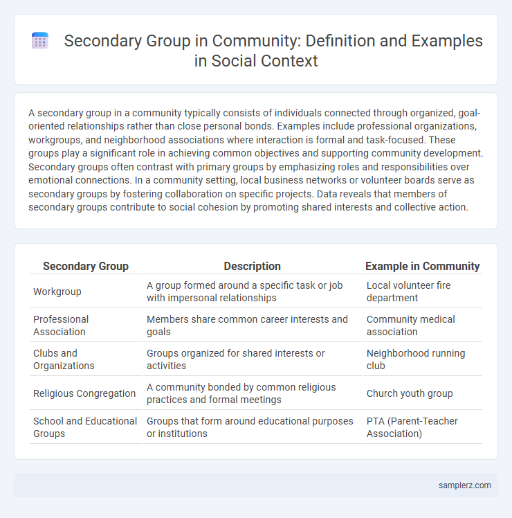 Secondary Group in Community: Definition and Examples in Social Context