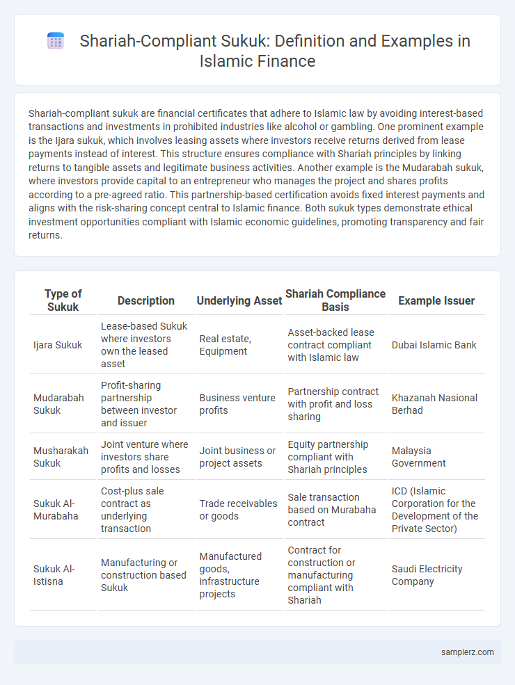 Shariah-Compliant Sukuk: Definition and Examples in Islamic Finance