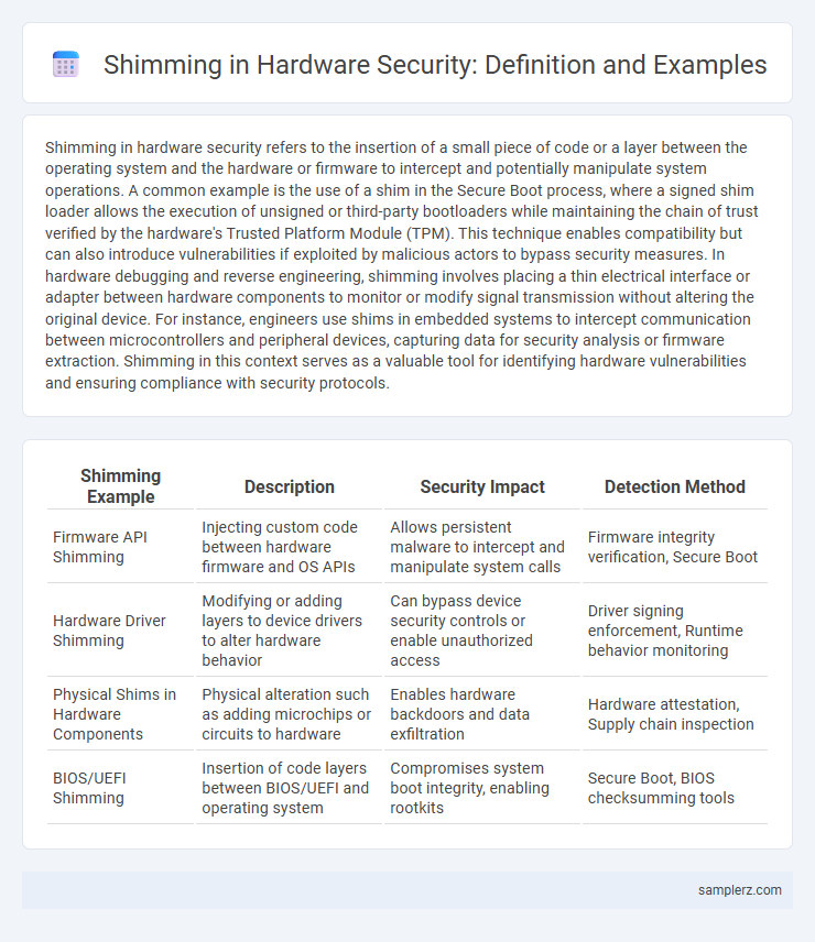 Shimming in Hardware Security: Definition and Examples