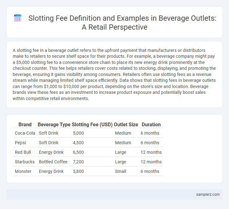 Slotting Fee Definition and Examples in Beverage Outlets: A Retail Perspective